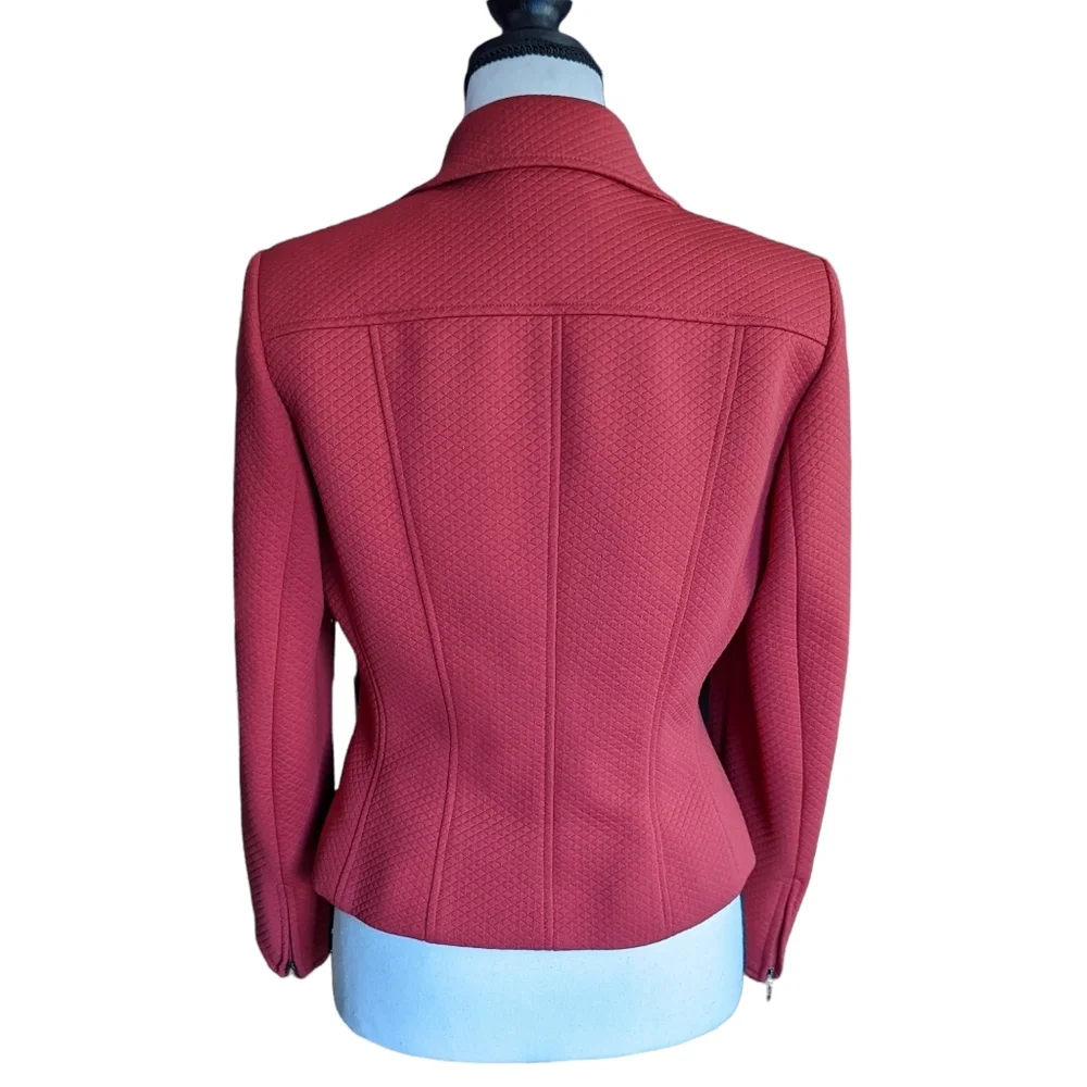 Talbots Quilted Red Jacket/Blazer Size 4 - Picture 5 of 13